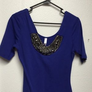 Xhiliration Blue Dress size M
